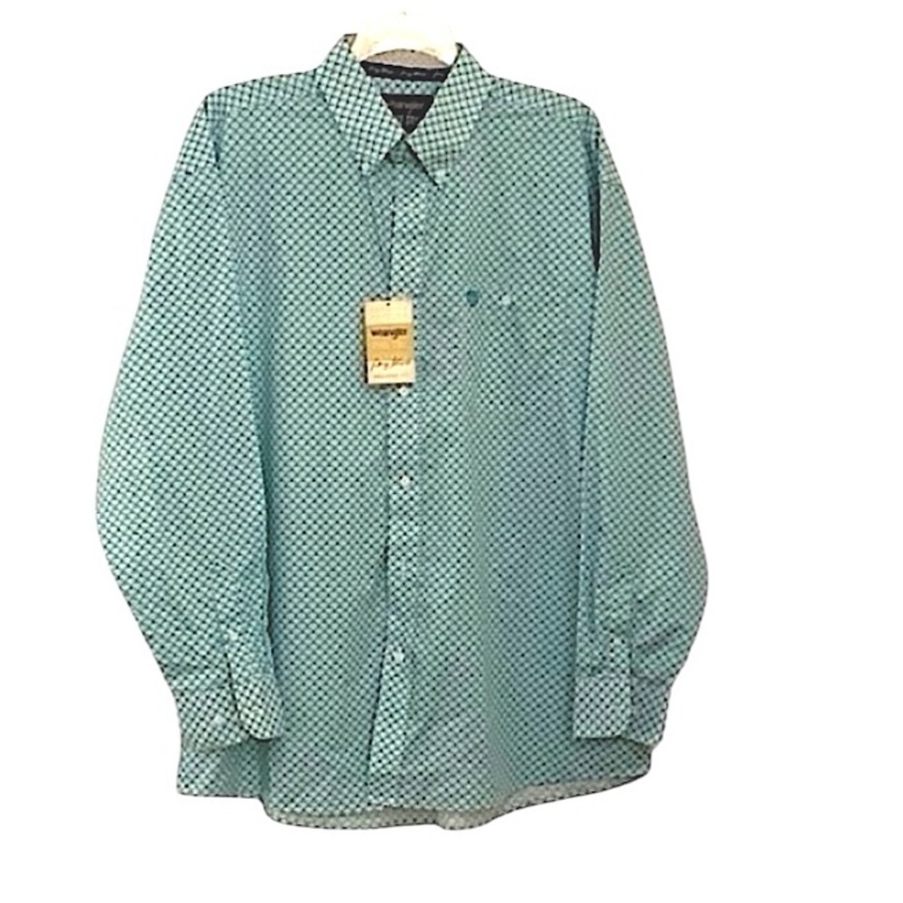 Wrangler George Straight Collection relaxed fit long sleeve collared shirt